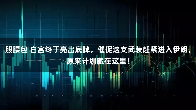 股腰包 白宫终于亮出底牌,催促这支武装赶紧进入伊朗,原来计划藏在这里!